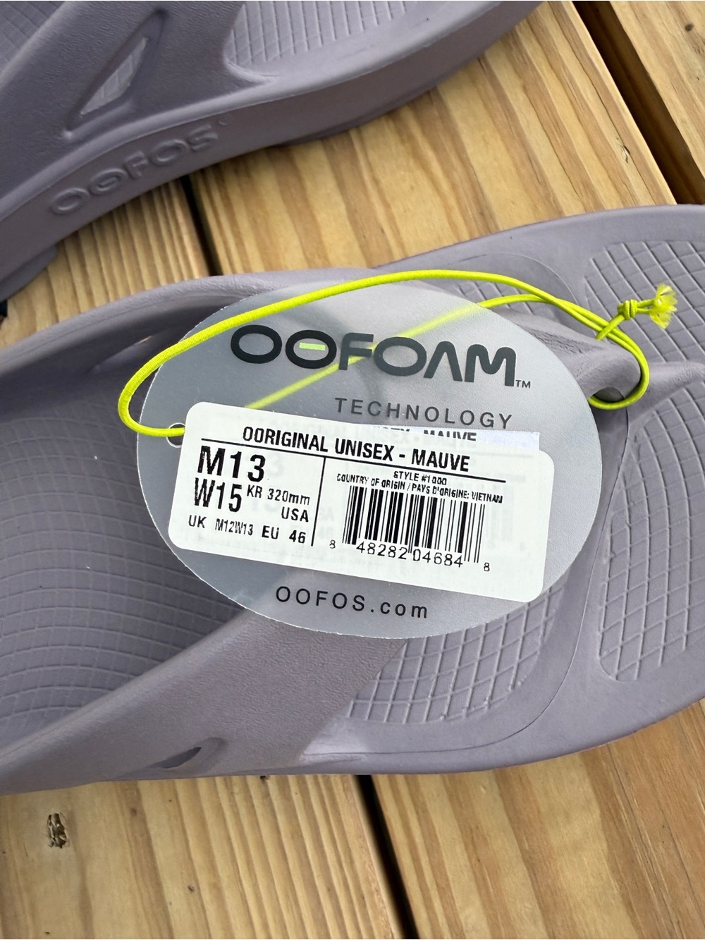 New OOFOS OOriginal Unisex Flip Flop Sandals Mauve Purple Multiple Sizes - Picture 5 of 7